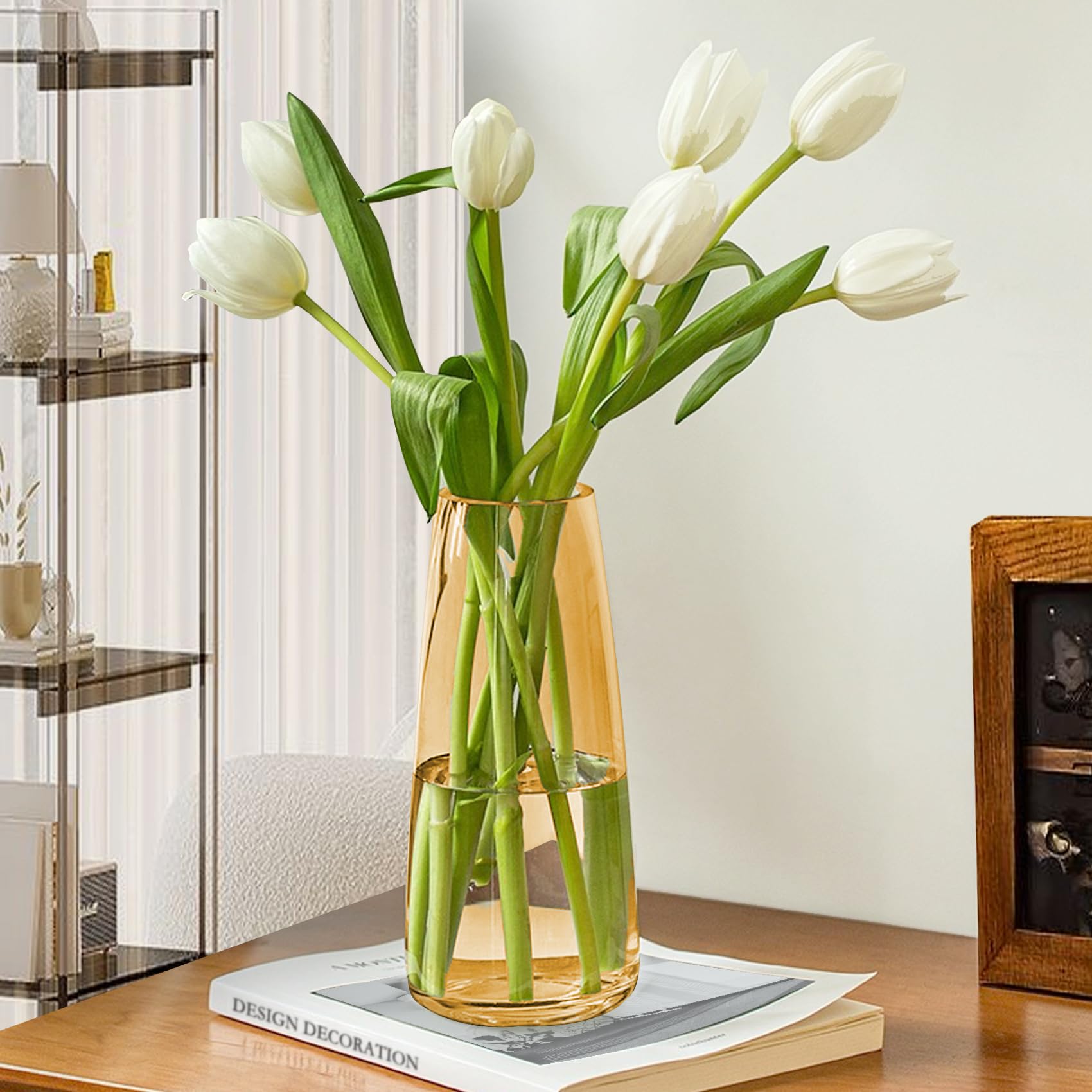 Vase En Verre Transparent Moderne Pour La Maison, Le Bureau, Le Salon