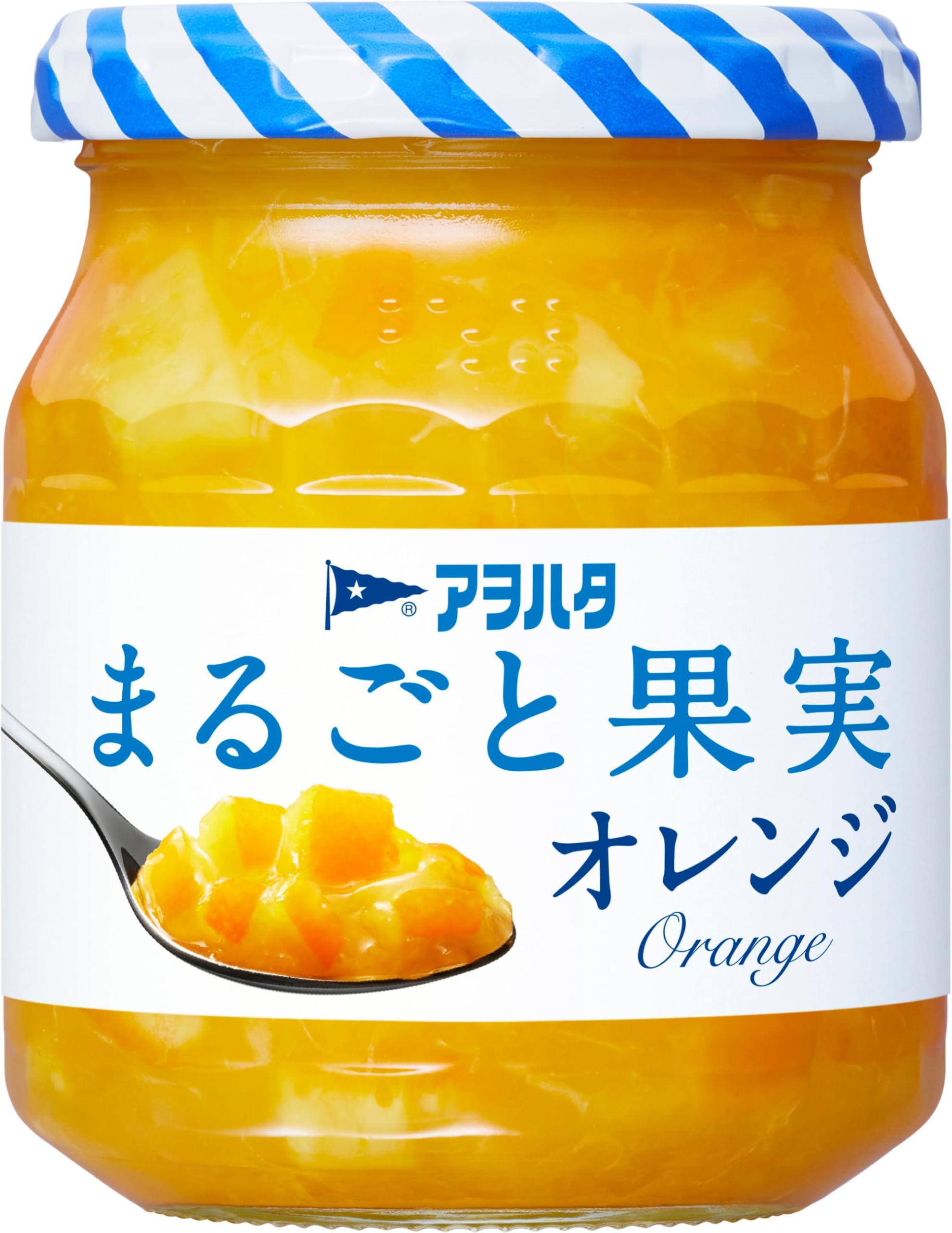アヲハタ まるごと果実 オレンジ250g ×3個 ジャム オールフルーツ 砂糖不使用