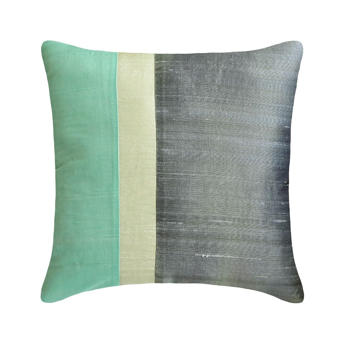 Cojín de seda de 60x60 cm para renovar tu rincón de lectura con un toque moderno verde mar