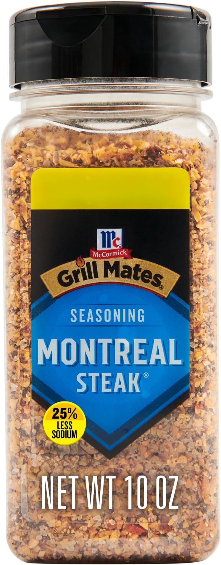 McCormick Grill Mates Montreal Steak Seasoning, 25% Less Sodium, 10 OZ