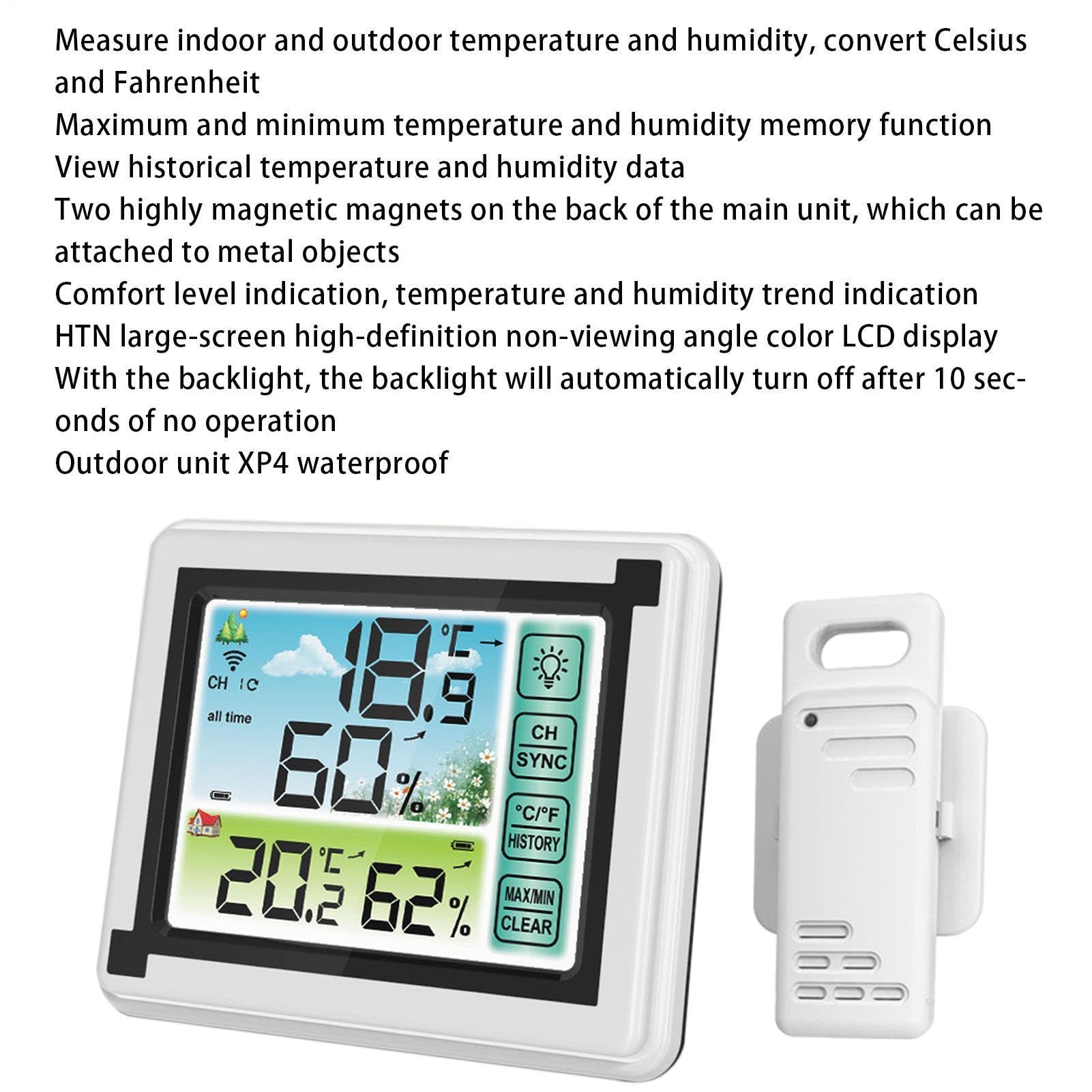 Display sensore di temperatura esterna - Kit termometro digitale wireless
