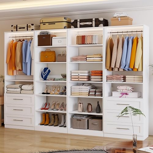 Secilix Closet System 6 Drawers 8-21FT product photo (Closet Systems) — ScooterReviewPro review