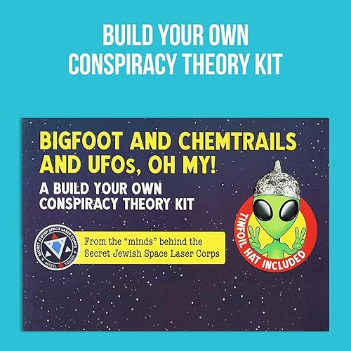 Miniatura 5 de Dissent Pins Bigfoot y Chemtrails y OVNIs, Oh My! - Kit de teoría de la conspiración divertidos juegos de palabras con imán para nevera para adultos