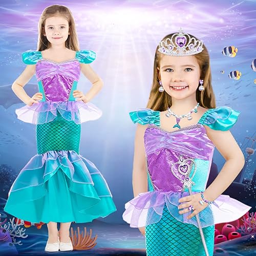 Miniatura 4 de Oskiner Disfraz de sirena para niñas disfraz de sirena para niños