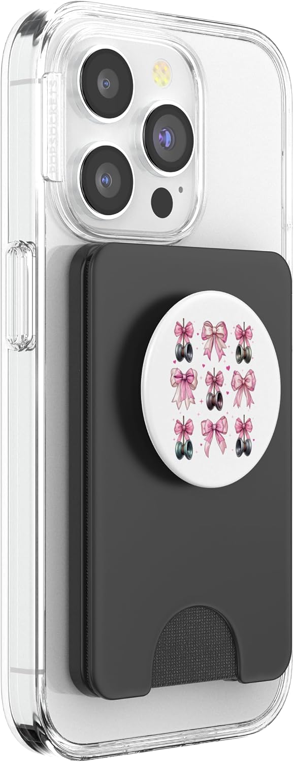Yoyo Toy Girl Coquette Bow Pink Mom Mama PopSockets PopWallet for MagSafe image 4