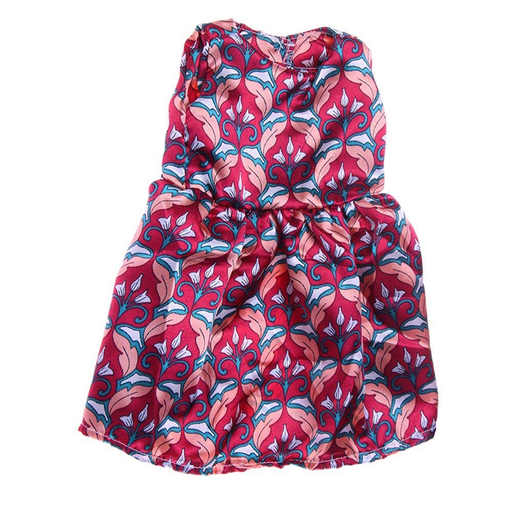 Aeromdale Doll Dress Dark Flower Dress Clothes For 18 Inch