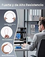 Vista 3 de SUNLU - Filamento PETG de 1.75 mm, resistente para impresora 3D, FDM, encordado ultrabaja, adhesión de capa excepcional y alta tenacidad