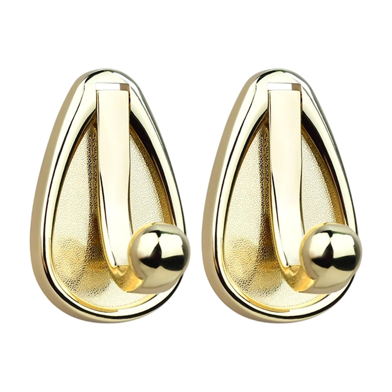 Cazstyk Bright Gold Simple Kirsite Hook For Wall Mount Heavy Items Like Coat Jackets Sturdy Clothes Hanger Sturdy Hook