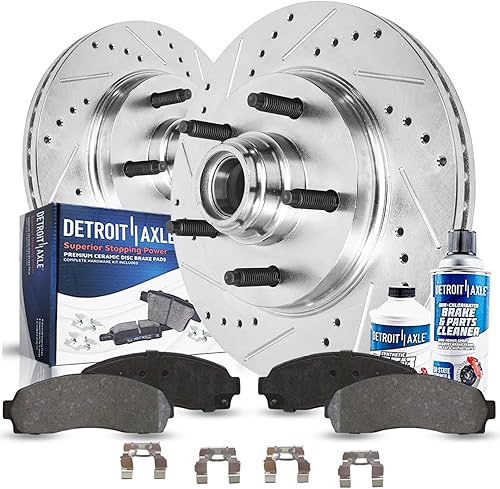 Miniatura 27 de Detroit Axle - Pastillas de cerámica traseras de repuesto de pinza de freno derecha para Infiniti G35 Nissan 350Z Murano Quest - Juego de 3 piezas