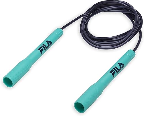FILA Accessories Speed Jump Rope - Cuerda de salto clásica de 9 pies  Cable ajustable sin enredos y asas de agarre extendido  Entrenamiento de