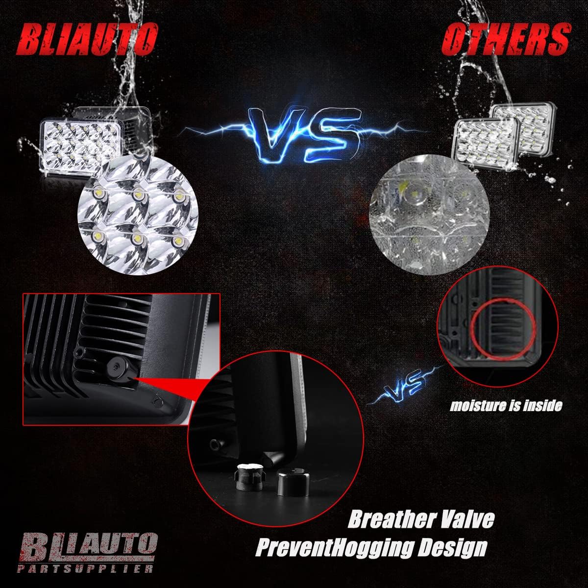 4x6 LED Headlights Dot Approved 4PCS Hi/Low Sealed Beam Rectangular Headlights Replace H4651 H4652 H4656 H4666 H6545 for Chevrolet C10 Kenworth T800 W900 Peterbilt 378 379 Truck Van