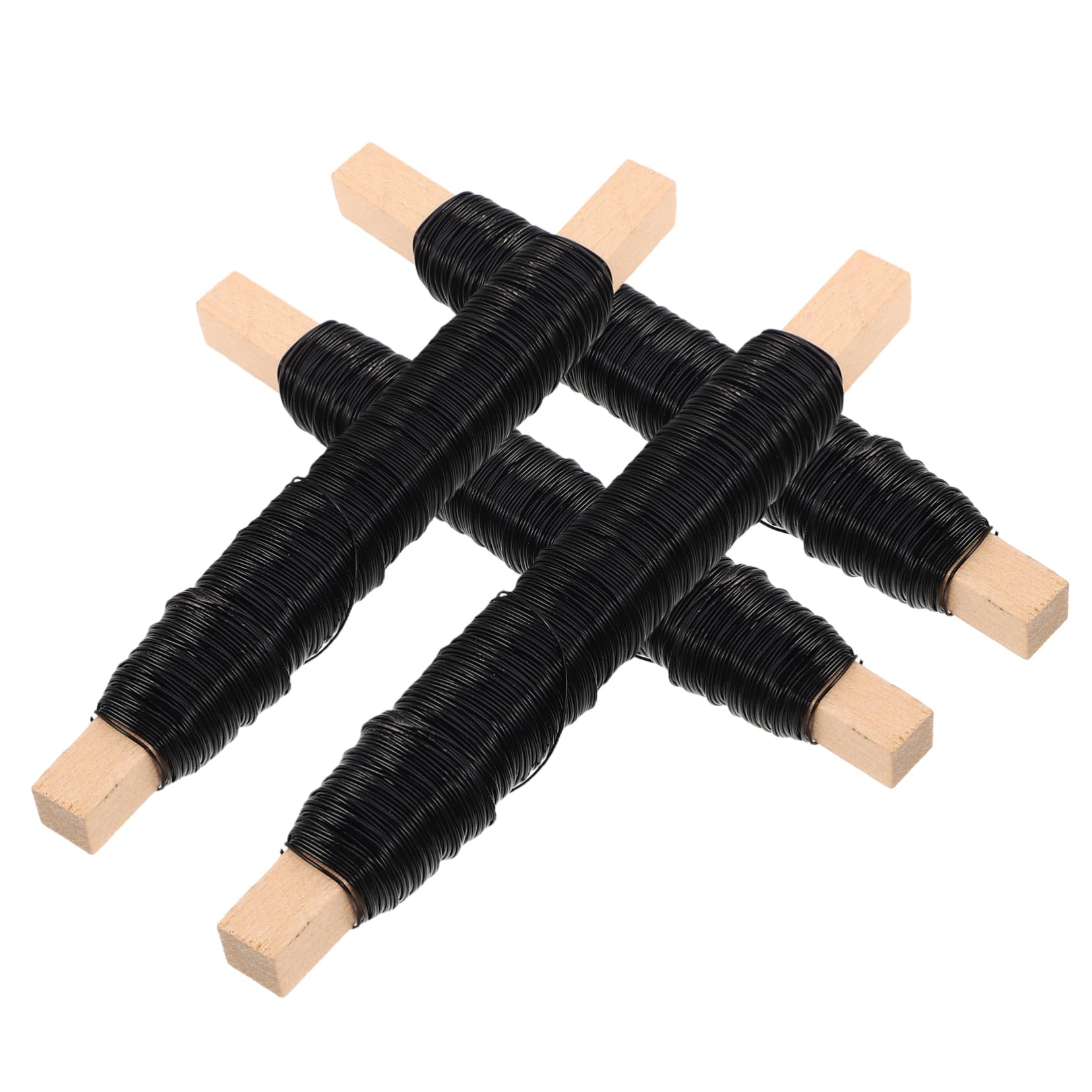 HOMSFOU Floral Kit 4 Rolls Black for DIY Floral Arrangements Wreath Making and Decorative Wrapping