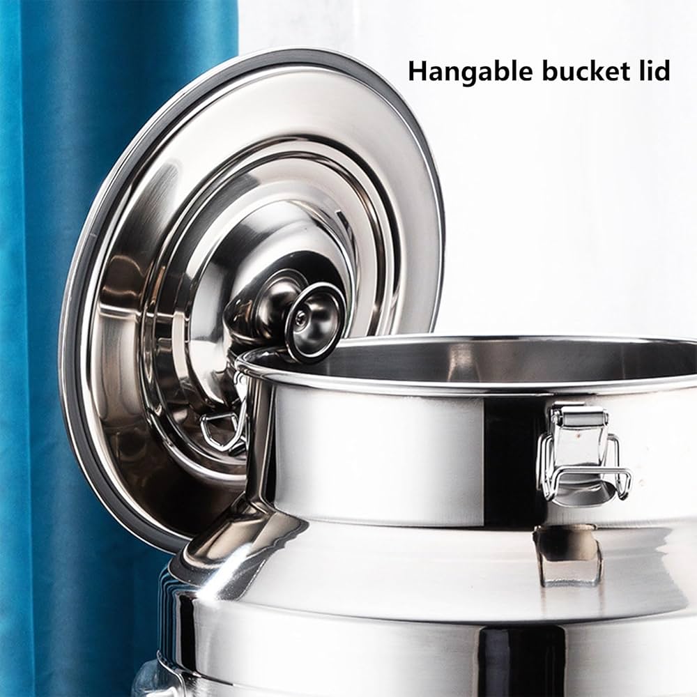 Amazon｜KELUNIS 304ステンレスミルク樽シールカバーを備える