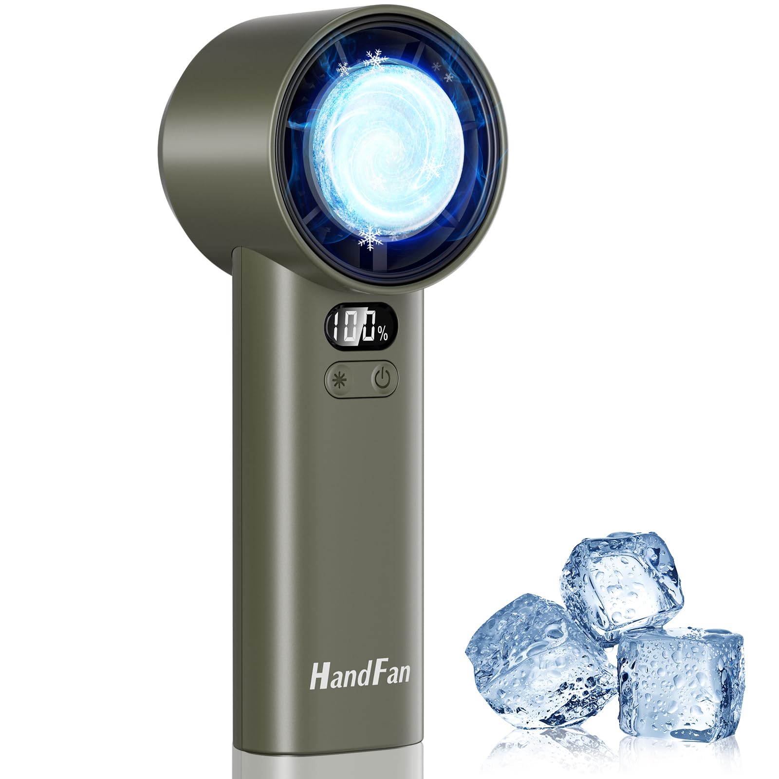 Ventilateur portable 13 000 tr/min HandFan turbo avec affichage numérique LED