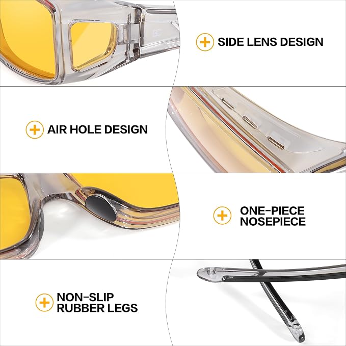 Gafas de visión nocturna para conducir unisex miniatura 5