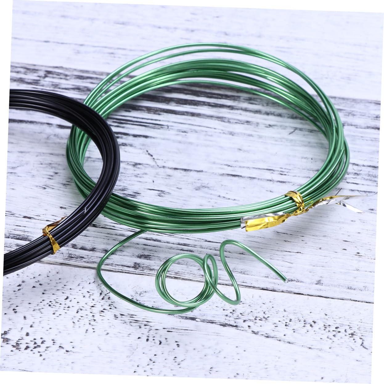 TEHAUX 15rolls Aluminum Wire of Flexible Wire for Crafts Gardening Jewelry Making Black Bendable Crafting Material
