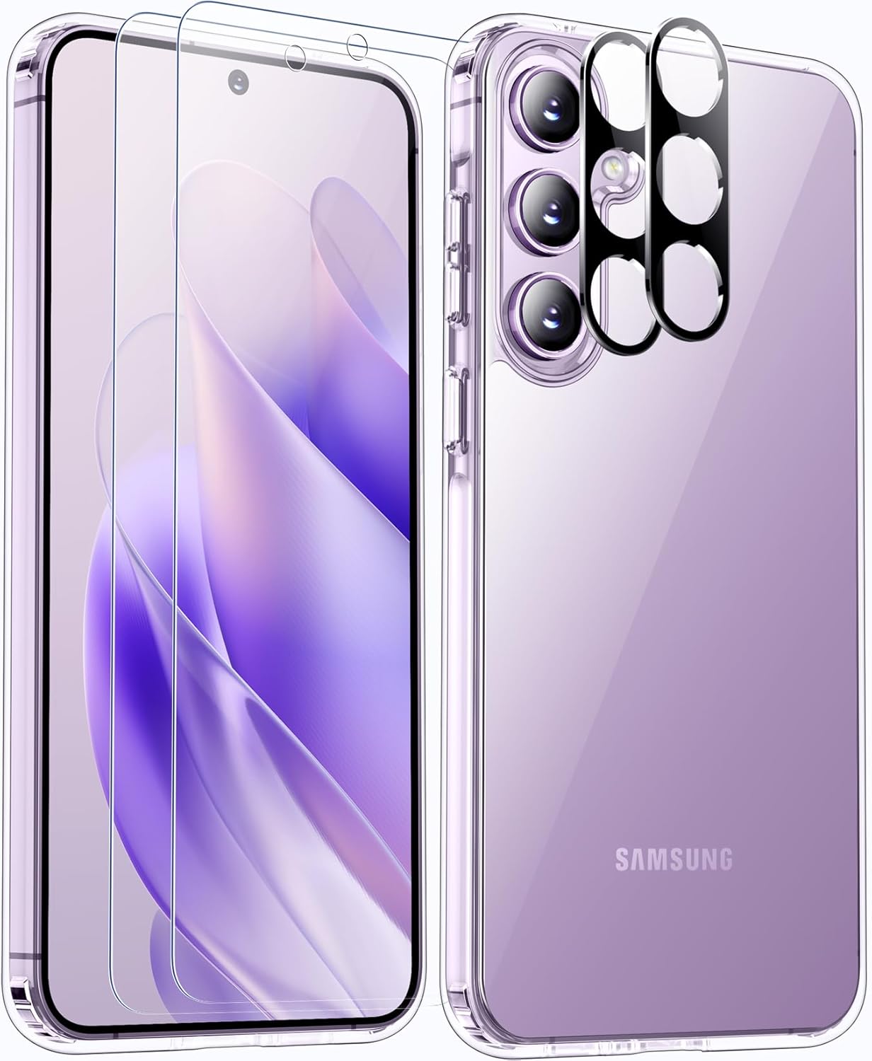 Spidercase designed for samsung galaxy a55 5g case 10 ft military grade  drop protection not yellowing pcs screen protectors amp camera lens