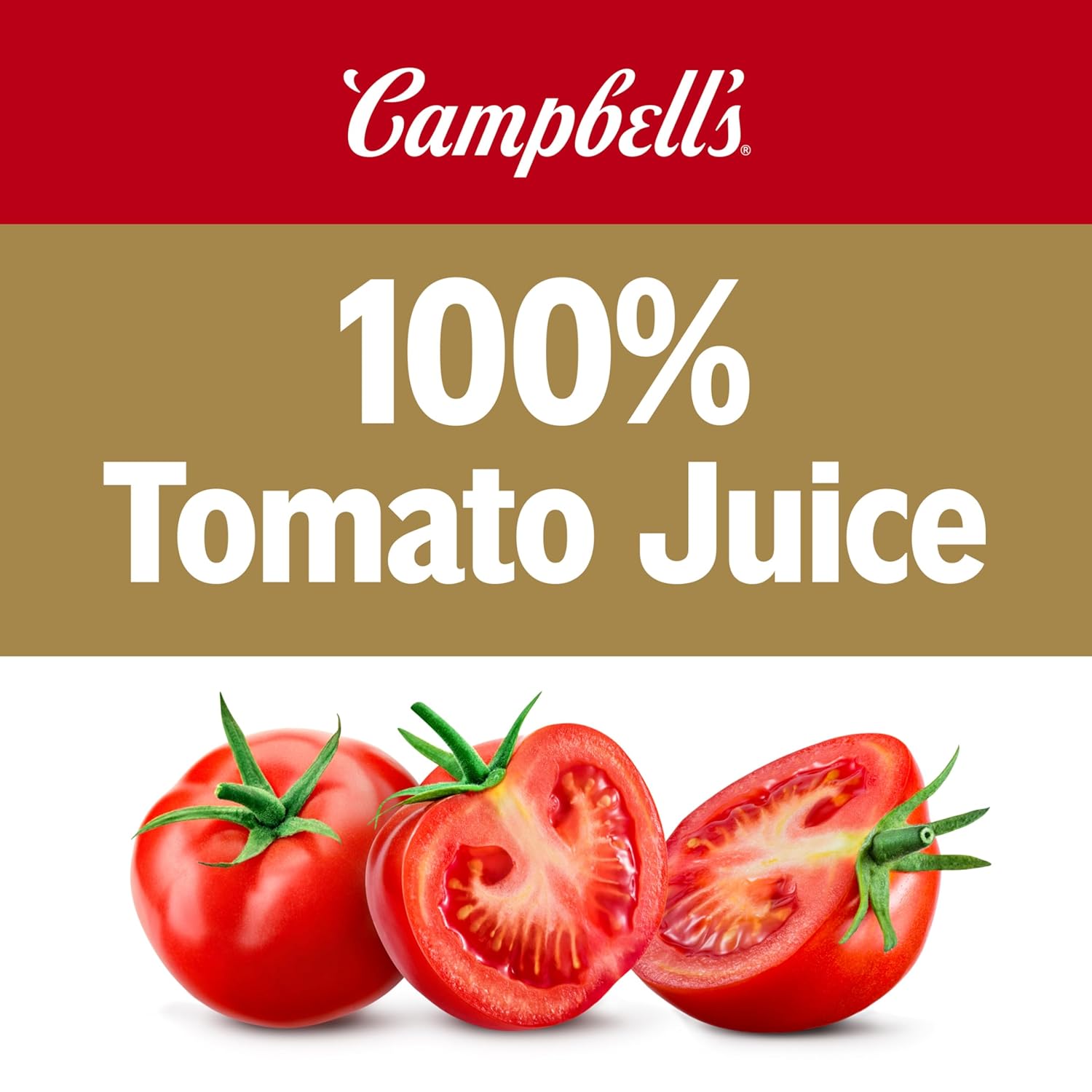 Campbell's tomato juice nutrition and packaging