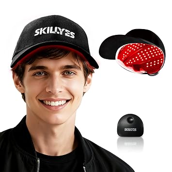 Red Light Therapy for Hair Growth,Infrared Red Light Hair Therapy Hat,Hair Growth Cap Detachable,Support for Men & Women