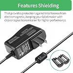 [ETL Certifié] 9V Cord de puissance pour frère P-Touch PT-D210 PTD220 PT-H110 Label Maker, Remplacement pour AD-24/AD-24ES Adaptateur de puissance, 10Ft Câble de chargeur, compatible UL/FCC/RoHS