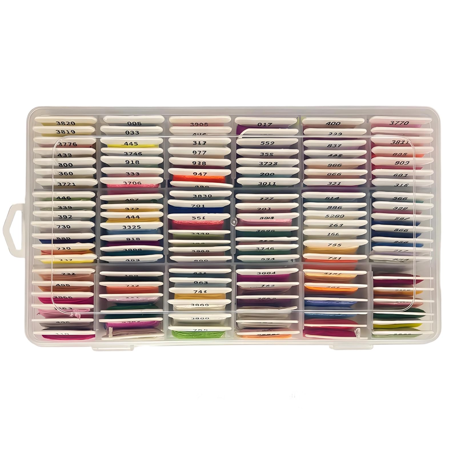 JSGHGDF 120 Color Embroidery Floss 4.37yard Each Polyester Sewing Thread with Organiser Box for Hand Stitching and Needlework Professional Embroidery Supplies