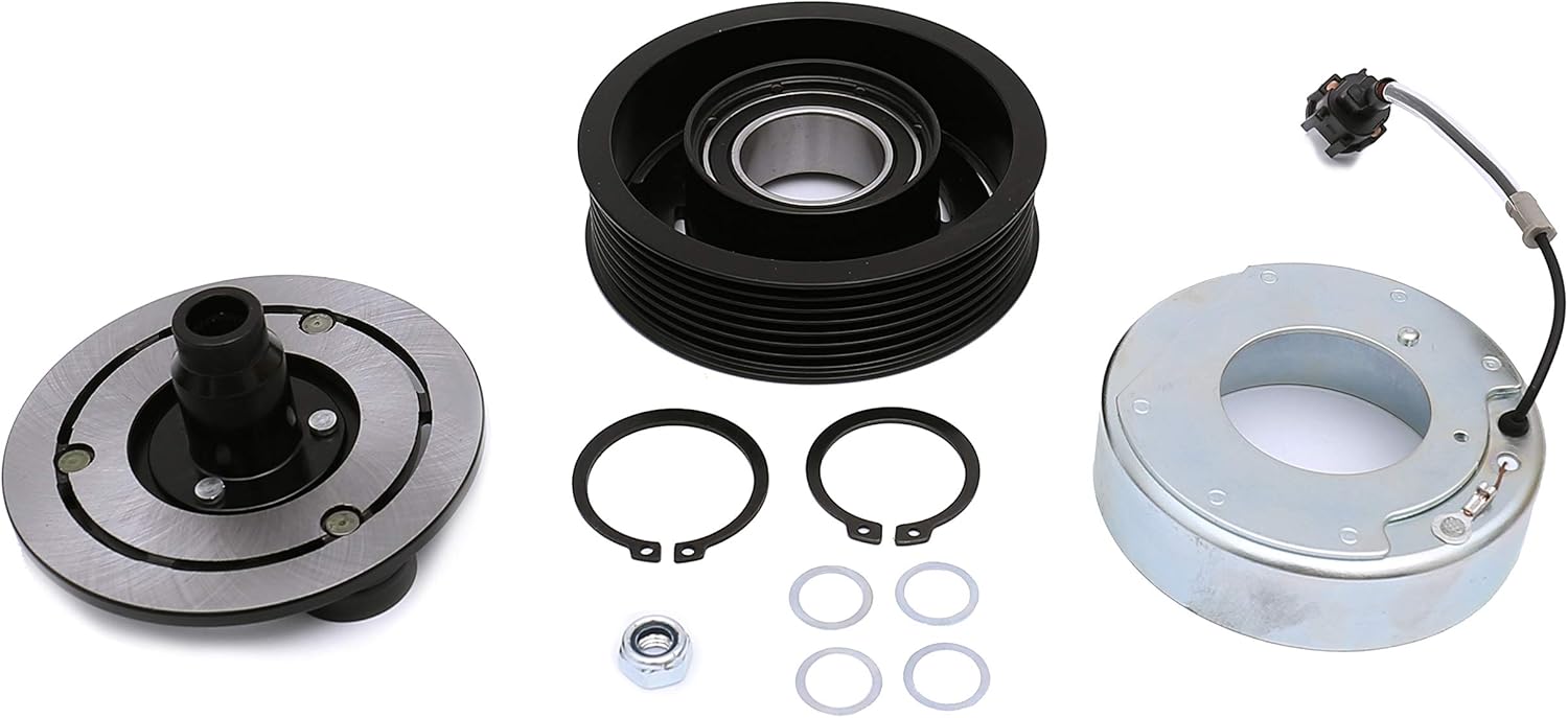 FKG AC Compressor Clutch Assembly Repair Kit 92600EA31A fit for 2005-2019 Nissan Frontier 4.0L, 2009-2012 Suzuki Equator 4.0L