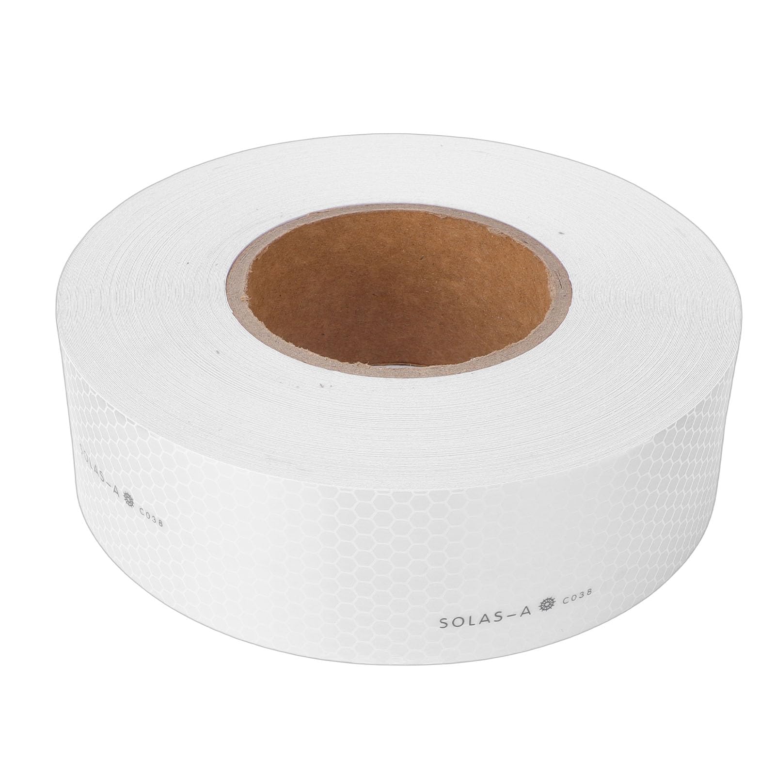 Zerodis Ruban d'avertissement Réfléchissant en PVC pour Pièces de Bateau et Yacht, Ruban d'avertissement Haute visibilité pour Gilets de Sauvetage, Remorques et Motos, 50 Mm X 45,7 M