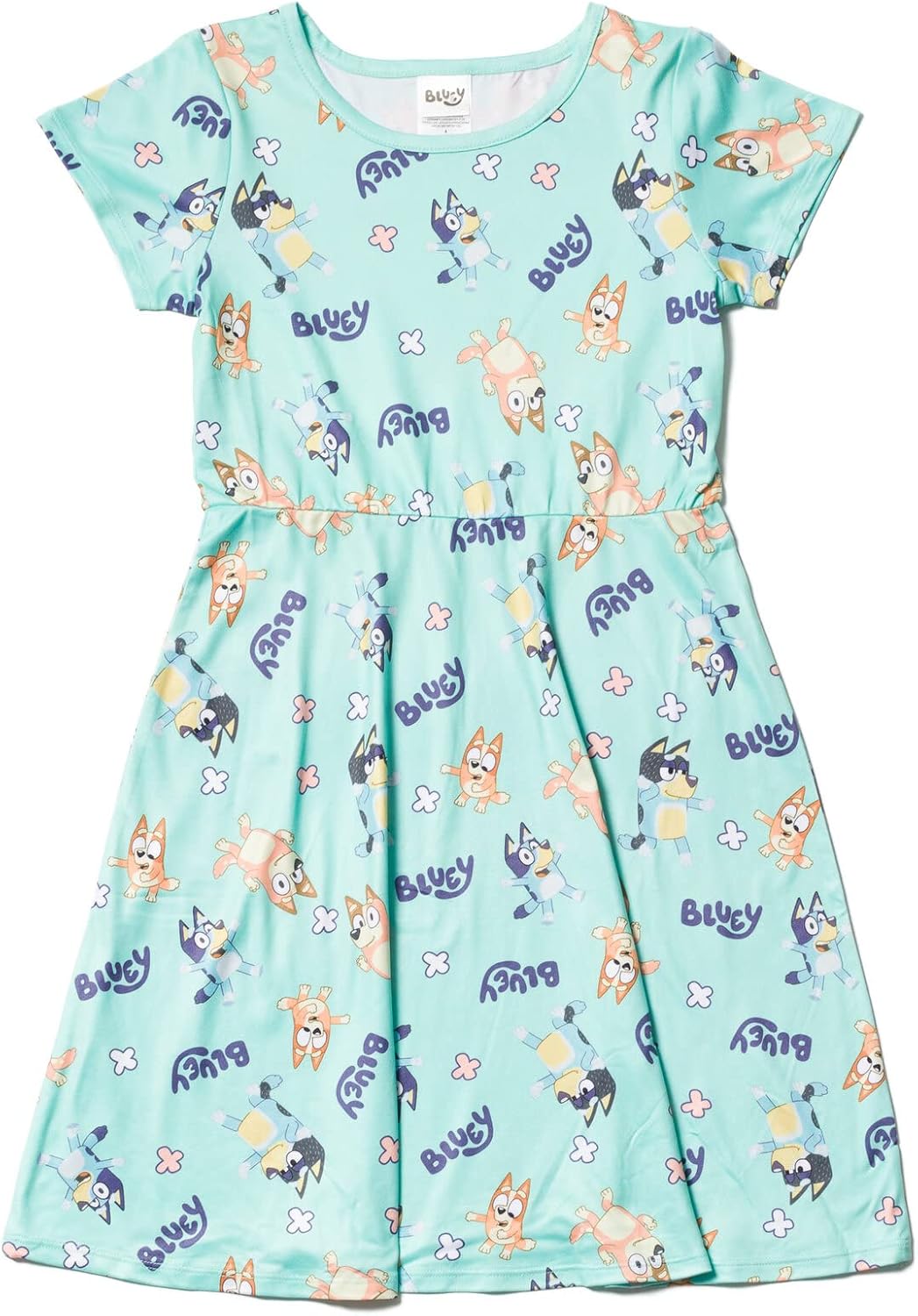 Bluey Mom Dad Bingo Girls 2 Pack Skater Dresses Toddler to Big Kid - Image 3