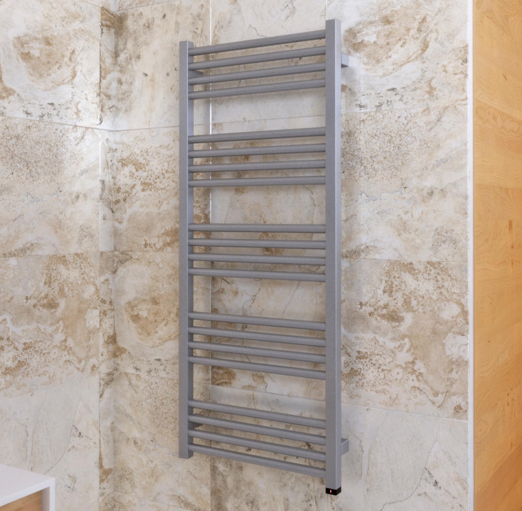 Terma Fiona Electric Towel Rail - Sparkling Gravel Taupe - 1140 x 480mm - 2046BTU