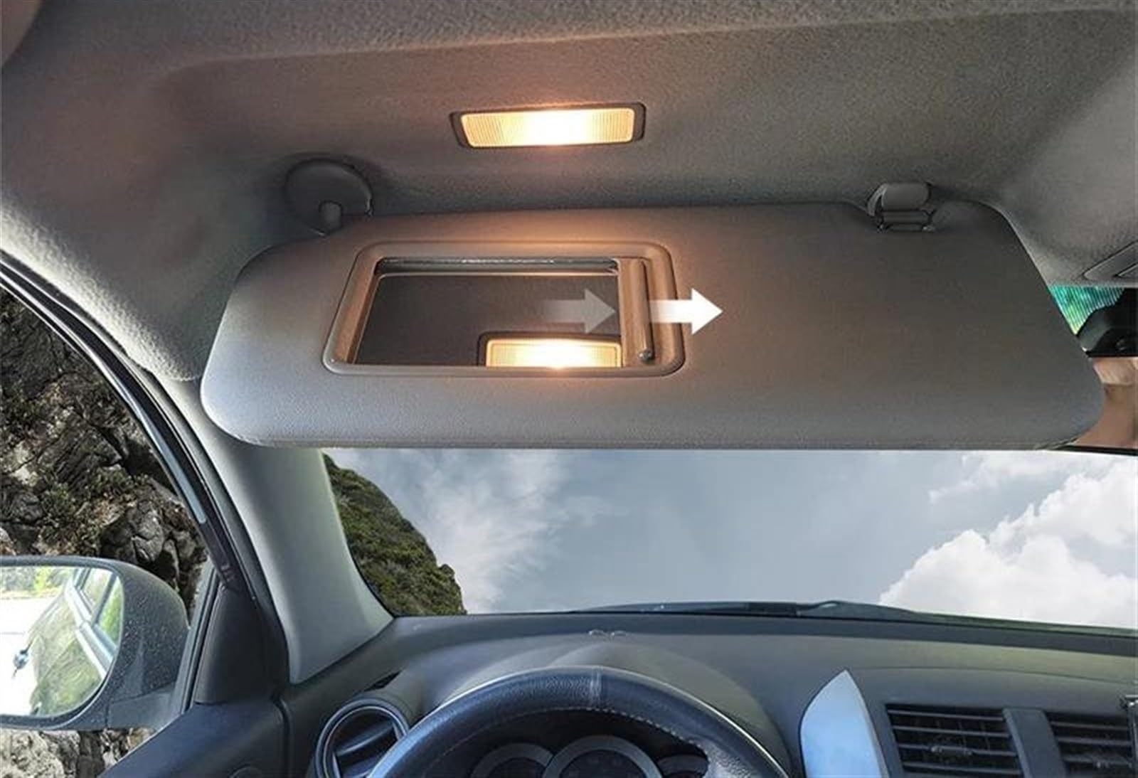 Alette Parasole Per Toyota Per RAV4 Per RAV 4 2006-2010 2011 2012 Parasole Automatico Lato Guida Sinistro Con Protezione Luce Parasole 74320-42501-B2 Estensore Parasole Auto