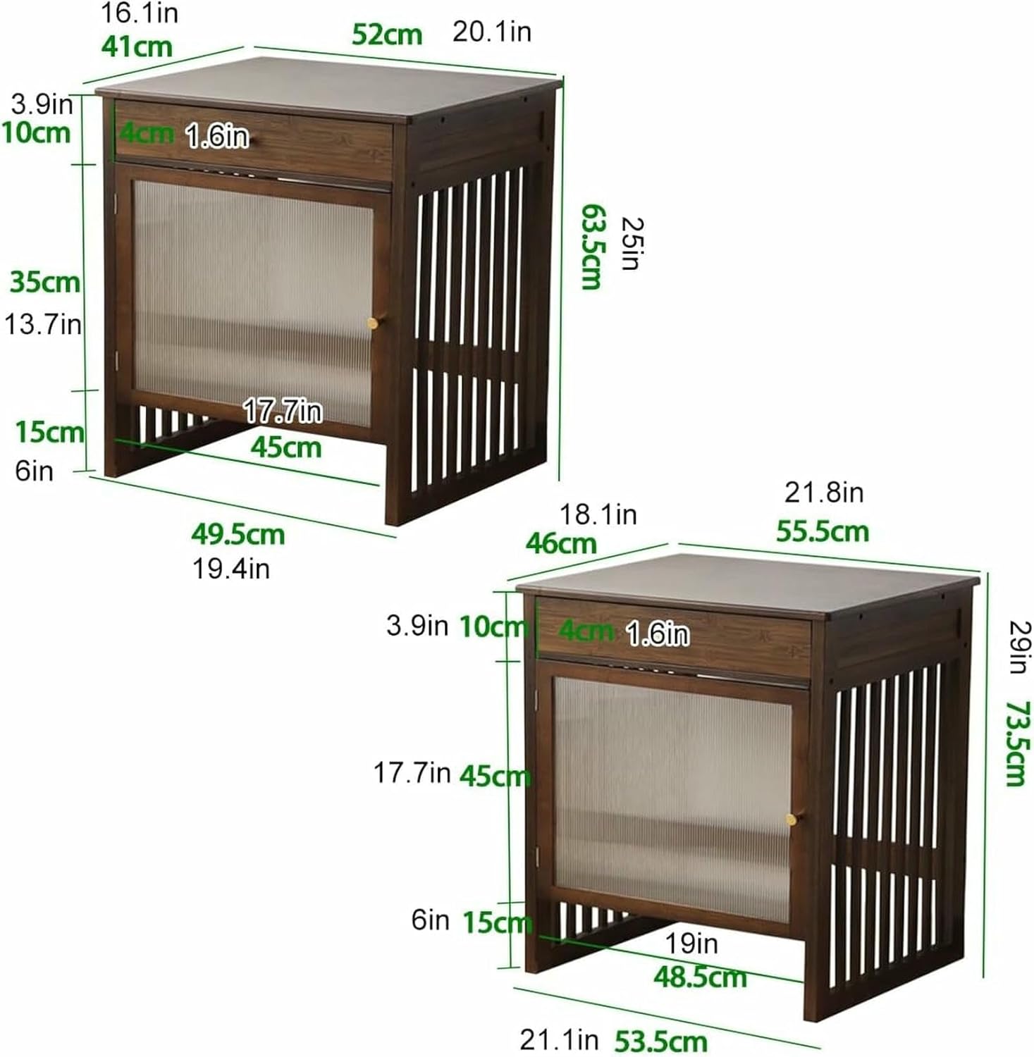 Rustic Household Vacuum Robot Cabinet,Sweeping Robot Storage Rack with Wheels,Mobile Storage Cabinet,Household End Side Table for Living Room, Home Office