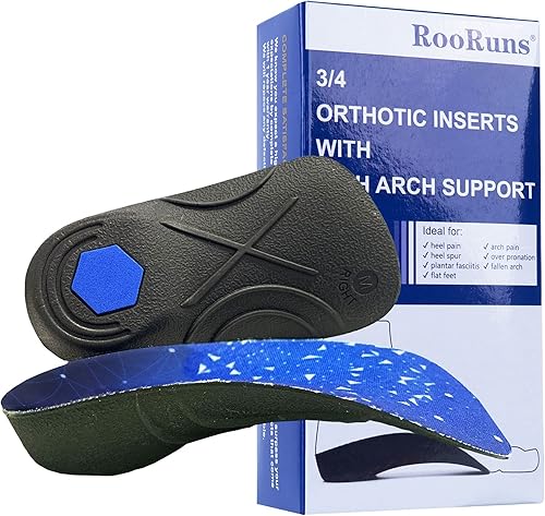 RooRuns Insertos ortopédicos de 34 de longitud, Azul