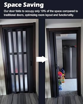 Amazon.com: Accordion Door Vinyl Panel Accordion Doors for Doorway