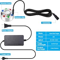 FITNATE Nagy Teljesítményű Ködgép 50W - 1500ml/h Párásító 6 LED Világítással Kerti Tóhoz, Sziklakerthez, Halloween Dekorációhoz, 2,5m Kábell 4