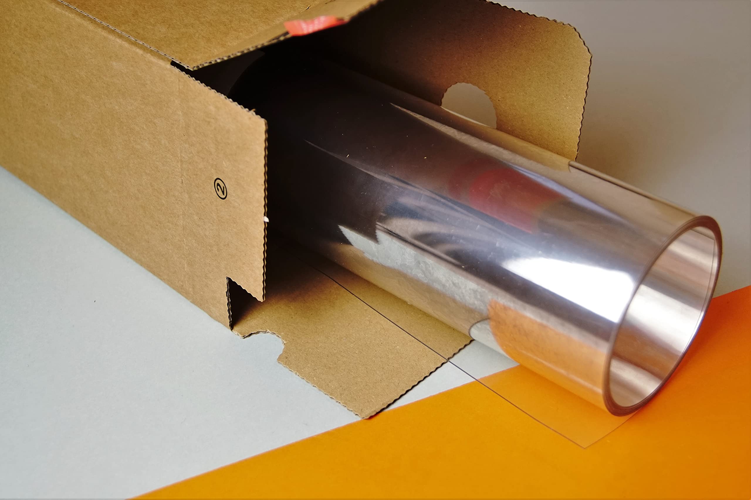 Transparente Verglasungsfolie 0,5 mm x 1000 mm hoch transparent (4 Meter)