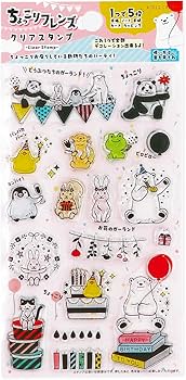 Amazon.co.jp: ワールドクラフト スタンプ クリアスタンプ ちょ