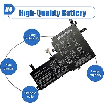 B31N1842 11.52V 42Wh/3653mAh Laptop Battery Compatible with Asus VivoBook S15 S531FL S531FA K531FA S531FA-BQ028T X531FA-2S Series Notebook 0B200-03440000