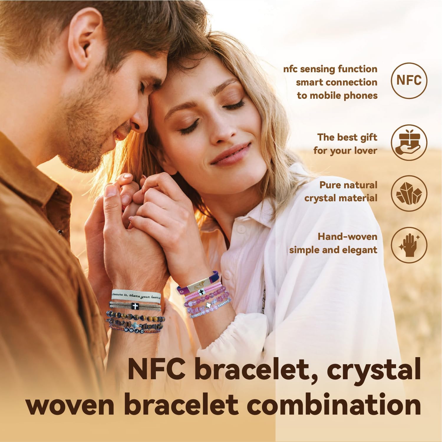 5PC Bible Verse Bracelets，WWJD Christian Scripture Elastic Scan Wristbands，Crystal Cross Faith Beads Bracelet，Braided Rope Handchain Jewelry for Women Men - Image 8