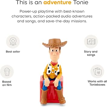 Tonies Woody Audio Toy Figurine from Disney and Pixar's Toy Story