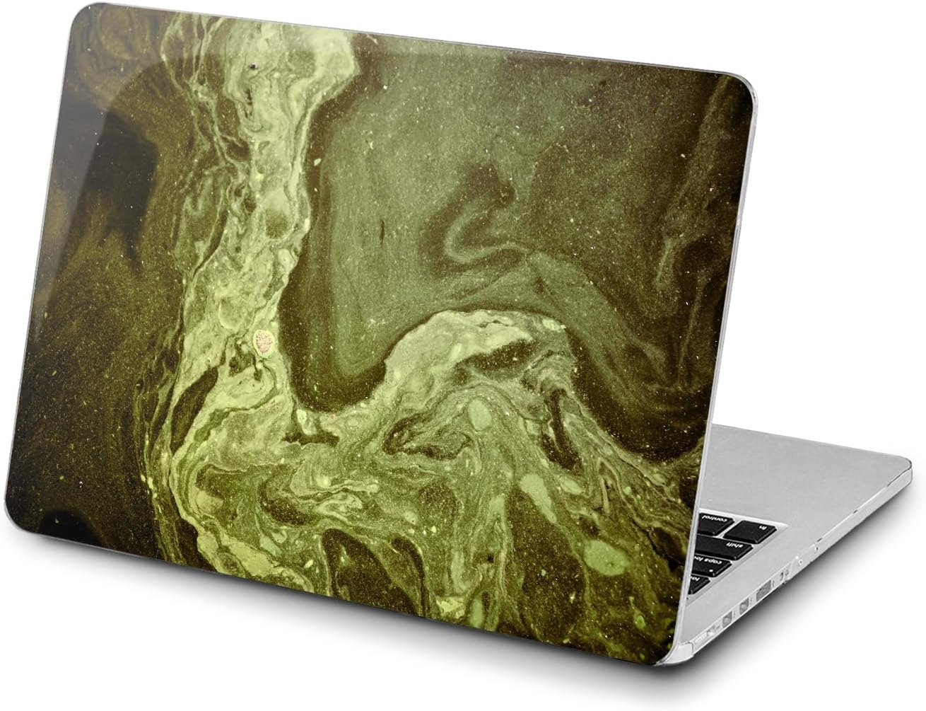 Hard Case Compatible for MacBook Pro 16 14 M3 M2 2023 M1 Pro 13 2022 Air 13 2021 Retina 2020 Mac 11 12 Texture Navy Cracked Cover Print Touch Bar Ice Abstract Blue Water Design t0184