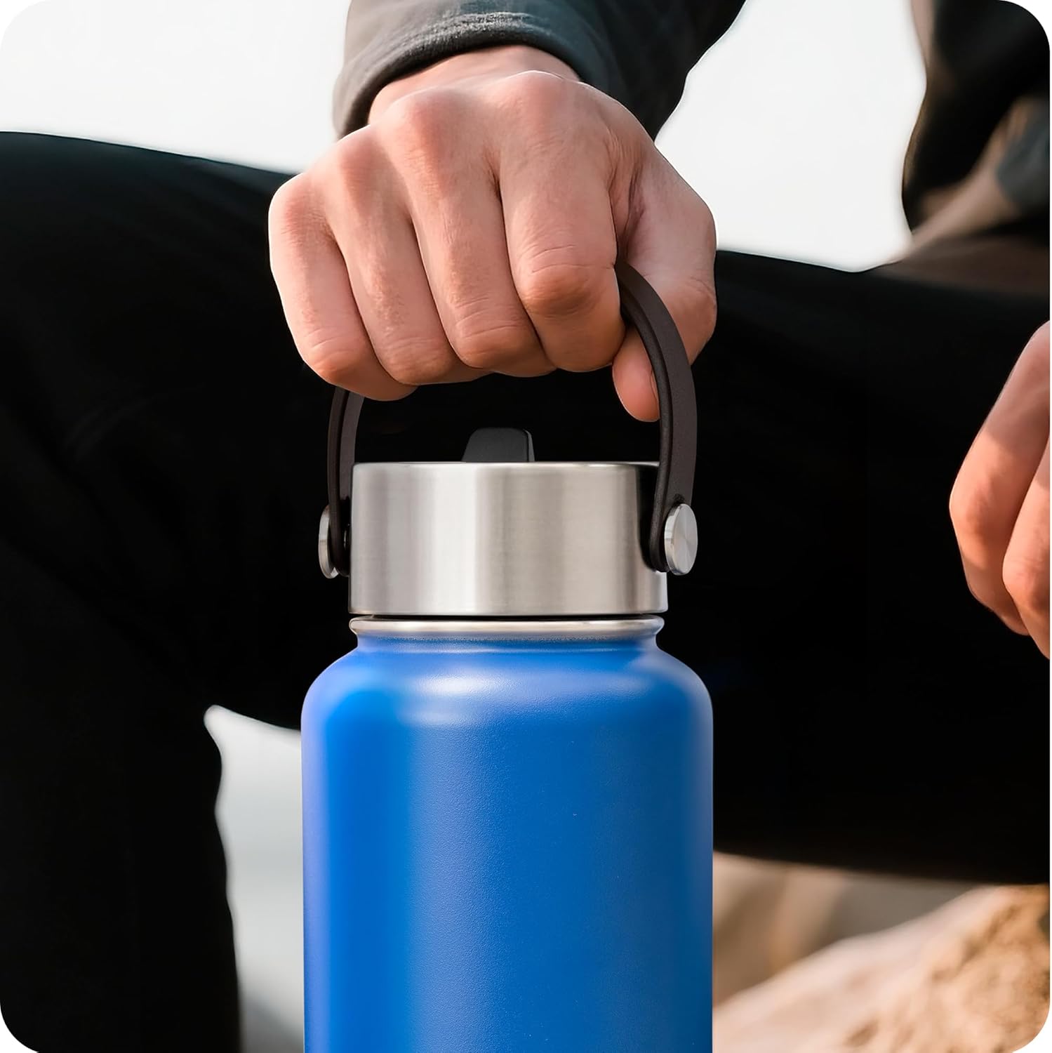 Straw Lid for Camelbak Chute Mag 20/25/32/40 OZ & Contigo Stainless Steel Water Bottles 13/20/24/32 OZ, Replacement Lids for Wide Mouth Water Bottles, BPA Free - Image 3