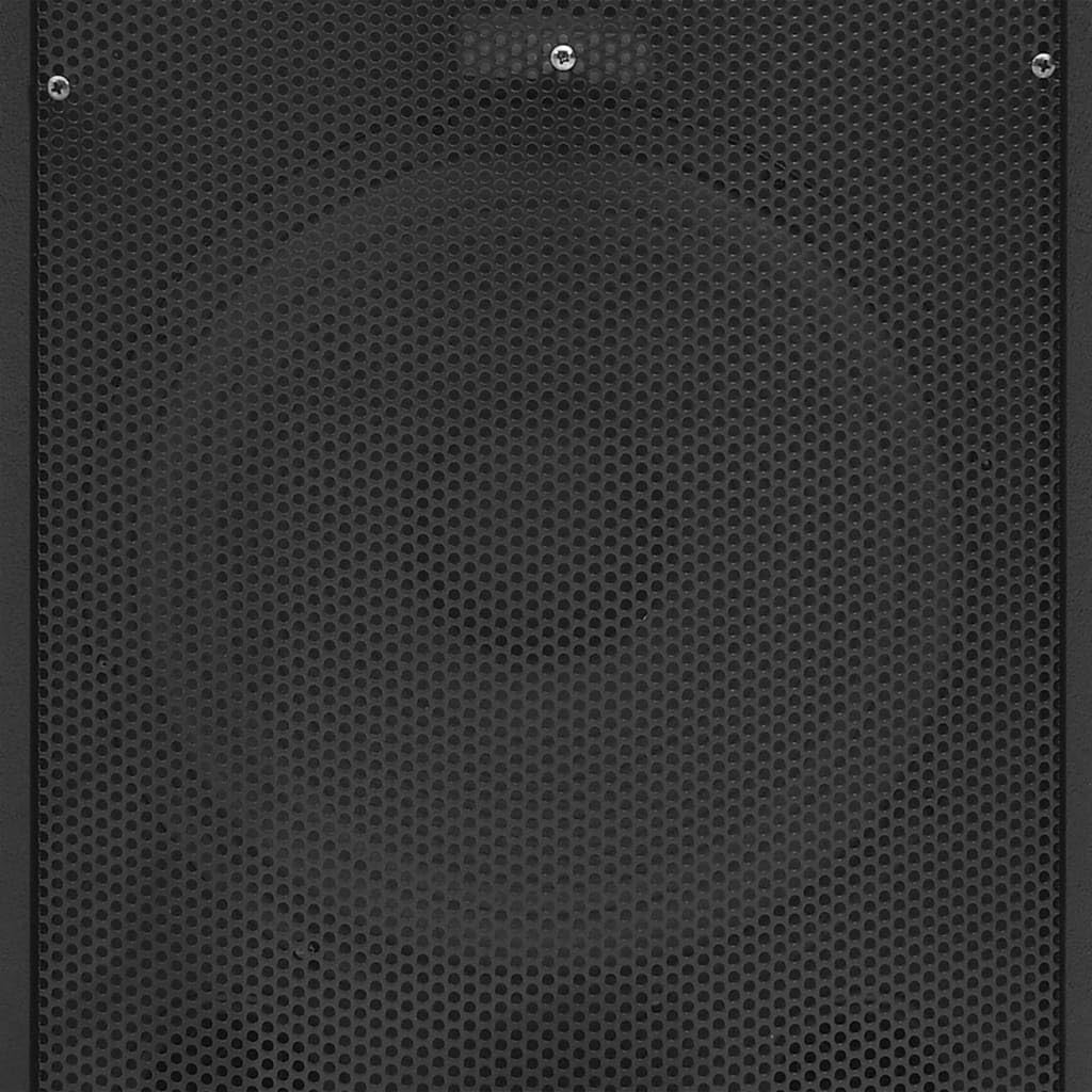 vidaXL HiFi Bühnen Lautsprecher Passiv Professionell Eckenschutz Konzert Lautsprecherbox Bass Box Subwoofer Soundsystem Party Disco 1000W Schwarz