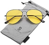 Vista 8 de SOJOS Classic Aviator Polarized Sunglasses for Men Women Vintage Retro Style Negro