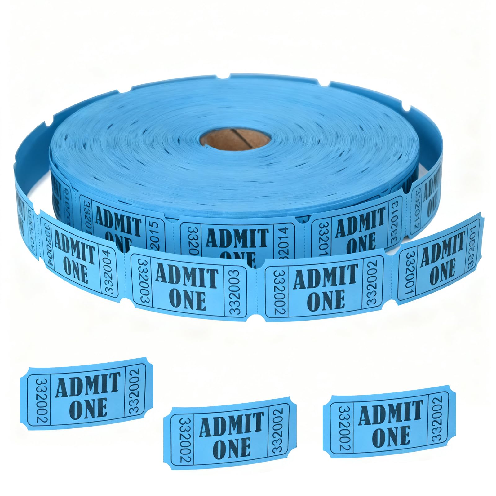 1 Rotolo di 2000 Gettoni Blu: Rotoli Gettoni per Feste, Eventi, Tombole e Matrimoni, Biglietti d'Ingresso Come Voucher per Celebrazioni