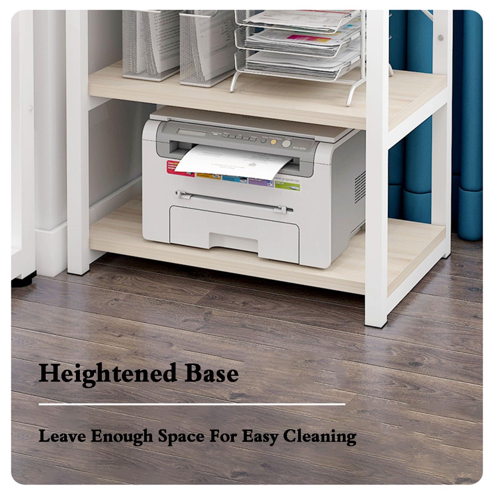 Druckerständer, 3-stufiger Medienschrank, AV-Medienschrankständer, Mehrzweck-Lagerregal, Geeignet For Wohnzimmer, Studios Und Mehr (Color : Style 2)