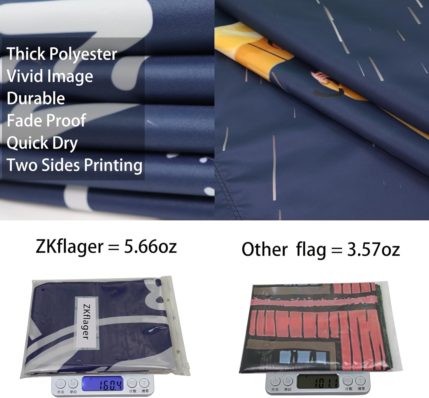 ZKflager Don't Be Salty Flag Cool Funny Flags For Room Guys Meme Banner 3x5 Feet College Dorm Bedroom Wall Man Cave Gilrs Outdoor Indoor - Image 4