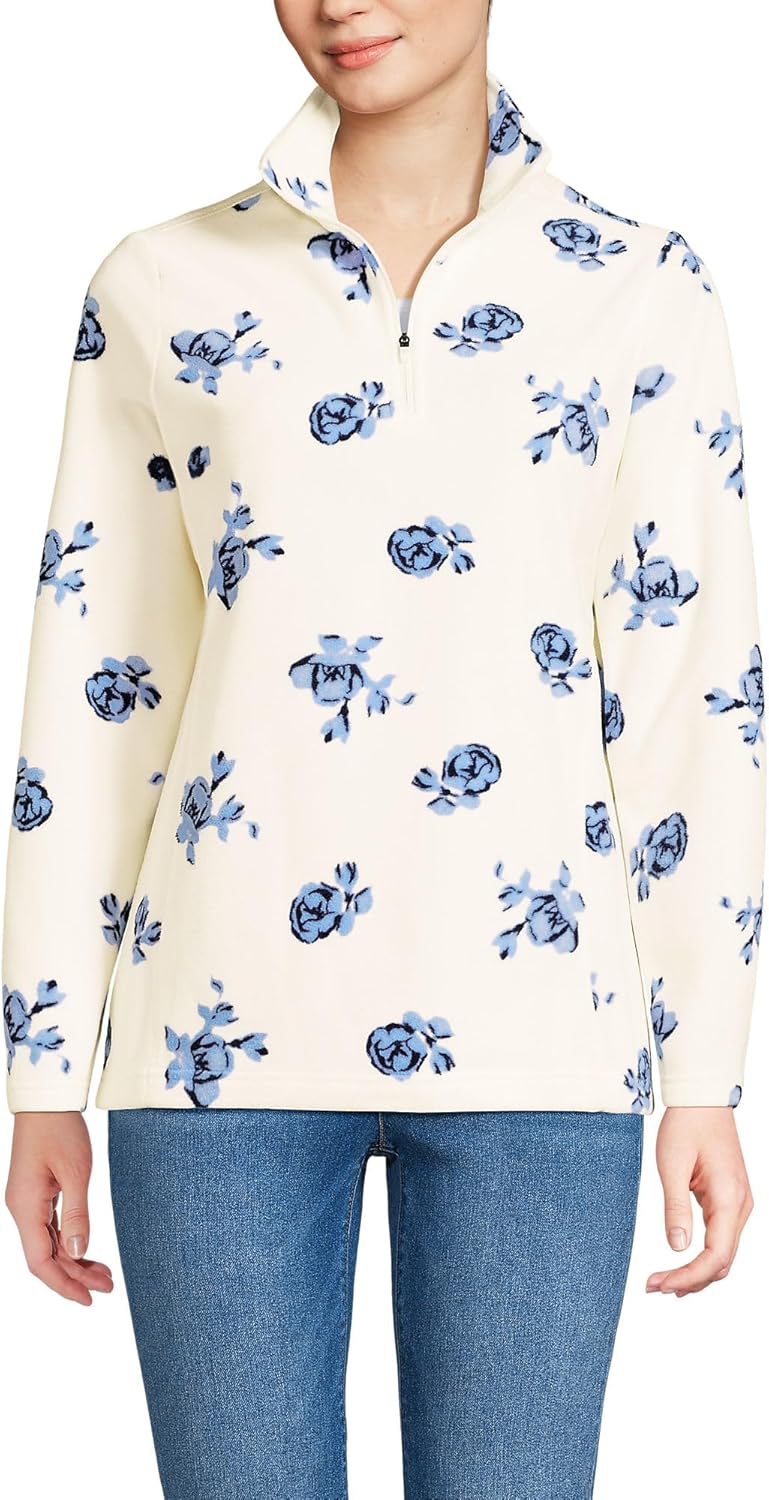 Lands' End Anyweather Fleece Quarter Zip Pullover
