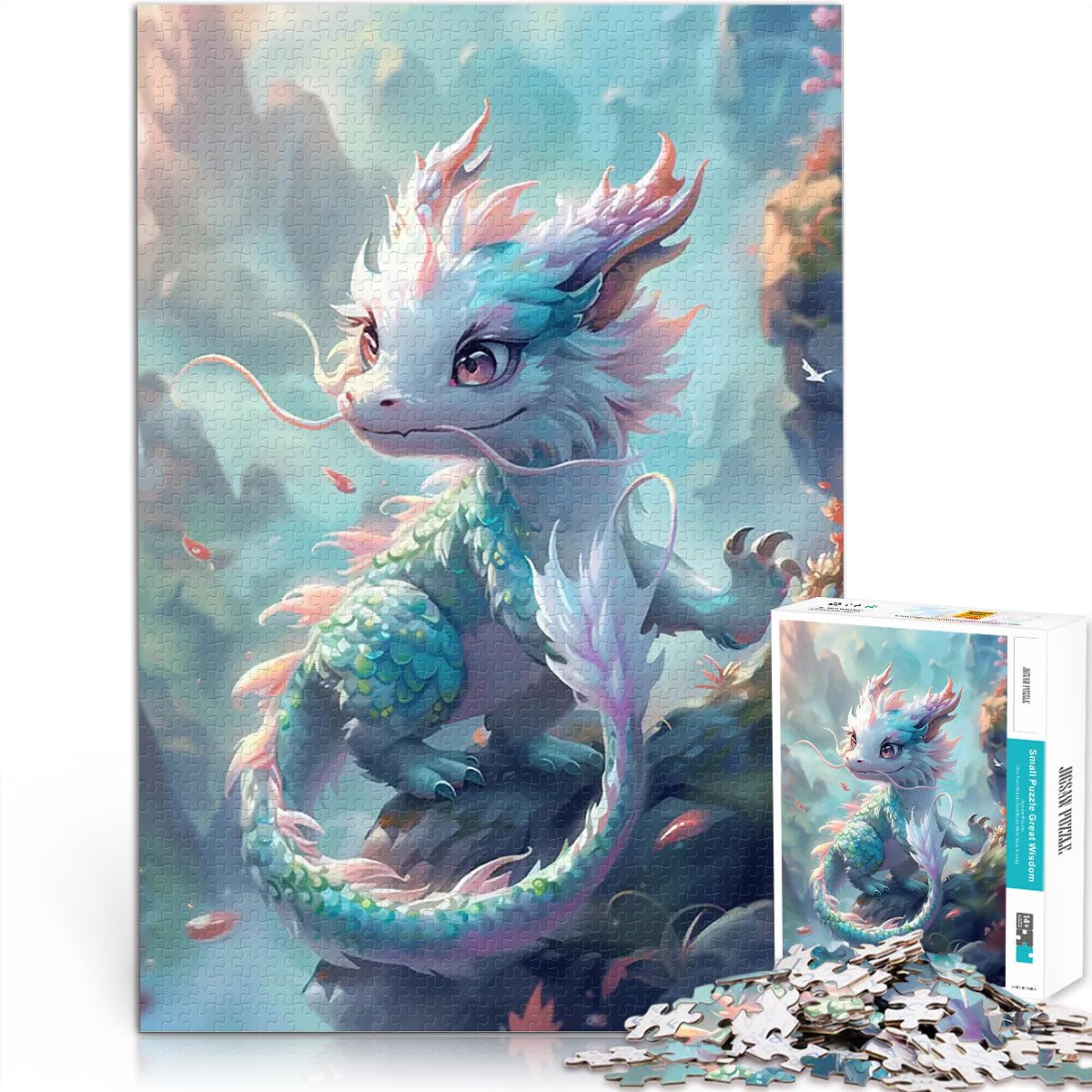 1000 teenager Pieces Jigsaw Puzzle Japanese Sakura Dragon Staycation: Zeit totschlagen Heimdekoration75x50cm — image 1