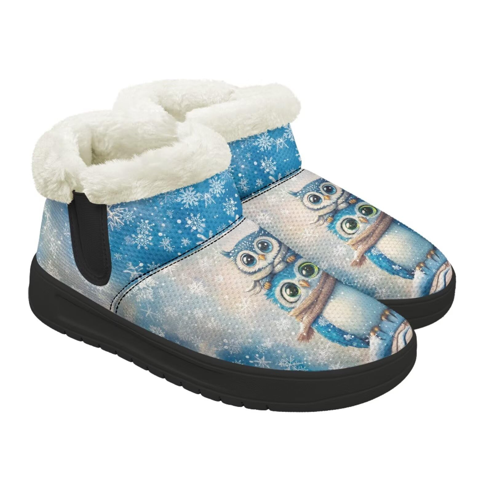 Womens Winter Boots with Fur Lined Ankle Mini Snow Boots for Women Cold Weather Winter Shoes