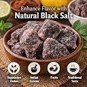 NutriGreen Herbs Black Salt Whole 500g | Kala Namak Crystals | Natural Rock Salt | Cooking Salt for Chaat | Salt for Fruit Salad | Black Salt for Raita | Himalayan Kala Namak gallery image